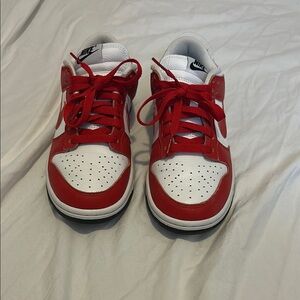 Nike Red and White Sneakers